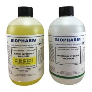 Buffer Reference Solution, pH 7.00 ±0.01 @ 25°C; plus Electrode Storage Solution